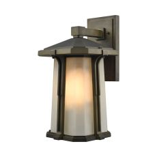 Brighton 1 Light Outdoor Wall Sconce In Smoked Bronze