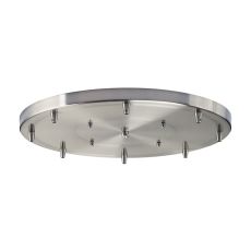 Illuminare Accessories 8 Light Round Pan In Satin Nickel