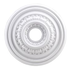 English Study 18-Inch Medallion In White
