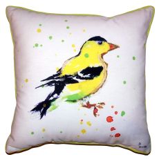 Betsy'S Goldfinch Large Indoor Outdoor Pillow