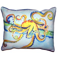 Crazy Octopus Large Indoor Outdoor Pillow