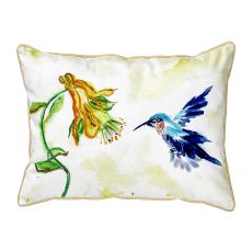 Hummingbird & Yellow Flower Large Pillow 16X20