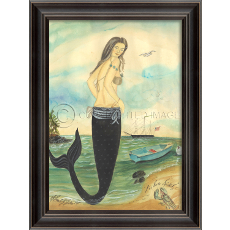 I've Been Spotted- Mermaid Framed Art