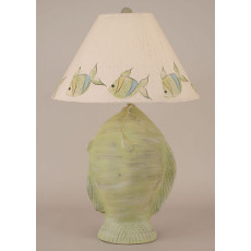 Angel Fish Pot Table Lamp - Cottage Seagrass