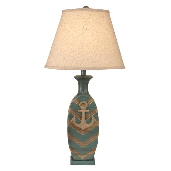 Chevon Pot Anchor Accent Table Lamp
