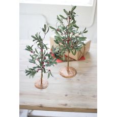 Artificial Mistletoe Trees Set of Two