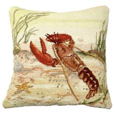 Lobster 18" X 18" Needlepoint Pillow