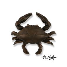 Blue Crab Door Knocker, Oiled Bronze (Premium)