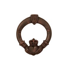 Claddagh Door Knocker, Oiled Bronze (Premium)