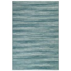 Liora Manne Marina Stripes Indoor/Outdoor Rug Aqua 23"X7'6"