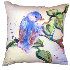 Betsy'S Blue Bird No Cord Pillow