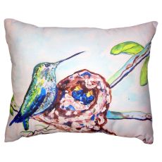 Hummingbird & Chicks No Cord Pillow