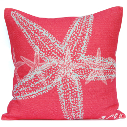 Starfish Coral Accent Pillow