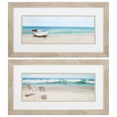 Tides View Set of 2 Framed Beach Wall Art