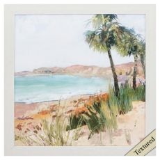 Coastal Palms Ii Framed Beach Wall Art