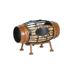 Metal Large Wine Barrel Cork Caddy