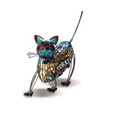 Metal Cat Wine Cork Caddy