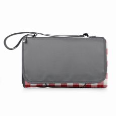 Blanket Tote - Red Check With Grey
