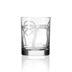 Palm Tree DOF 13 oz Glasses (Set Of 4)