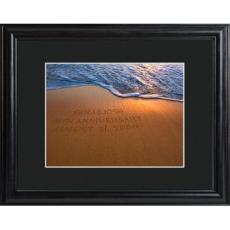 Personalized Sparkling Sands Framed Print
