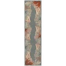 Liora Manne Riviera Reef Border Indoor/Outdoor Rug Ocean 23"X7'6"