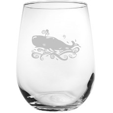 Whale 17 Oz. Stemless Wine Glass (set of 4)