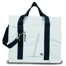 Newport Xl Tote - White And Blue