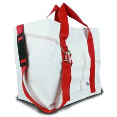 Newport Xl Tote - White And Red