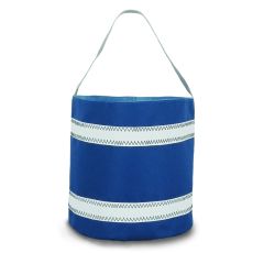 Nautical Stripe Bucket Bag - Blue And White