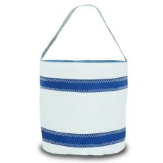 Nautical Stripe Bucket Bag - White And Blue