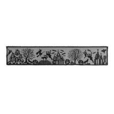 Spooky Hollow 14X72 Table Runner, Black