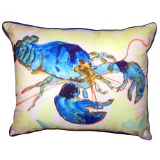 Green-Blue Lobster Small Outdoor Indoor Pillow