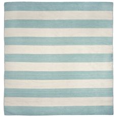 Liora Manne Sorrento Rugby Stripe Indoor/Outdoor Rug - Blue, 8' By 8'