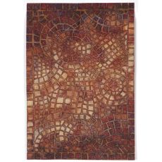 Arch Tile Red Rug 24" X 36"