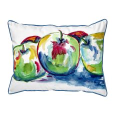 Three Apples  Indoor/Outdoor Extra Large Pillow 20X24