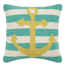 Anchor Stripe Hook Pillow