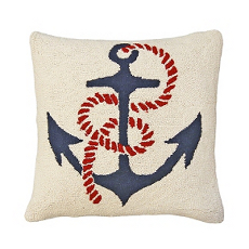 Anchors Away Hook  Pillow