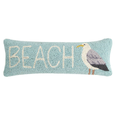 Beach and Sea Gull Lumbar Hook Pillow