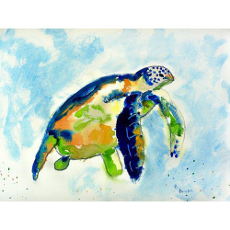 Blue Sea Turtle Door Mat