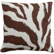 Zebra Brown Linen Pillow