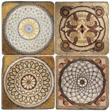 Classic Design Italian Marble Mosaic Coasters
