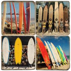 Surf Board Marble Coasters S4