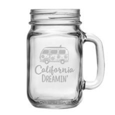 California Dreamin' Handled Drinking Jar Set