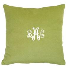 Cashmere Green Pillow Personalized