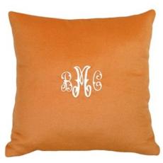 Cashmere Orange Pillow Personalized