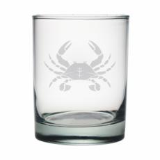 Crab Etched Dor Glass Set