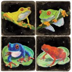 Frog Coasters, Set Of 4
