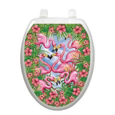 Flamingo Toilet Seat Decoration