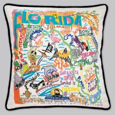 Florida State Pillow-Black Piping