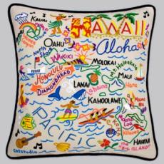 Hawaii Embroidered Pillow